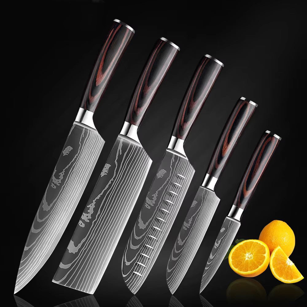 High Carbon Steel Chef Knife Set