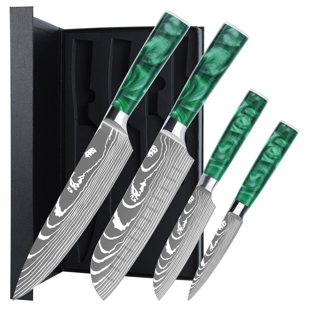 4-Piece Professional High Carbon Steel Chef Knife Set