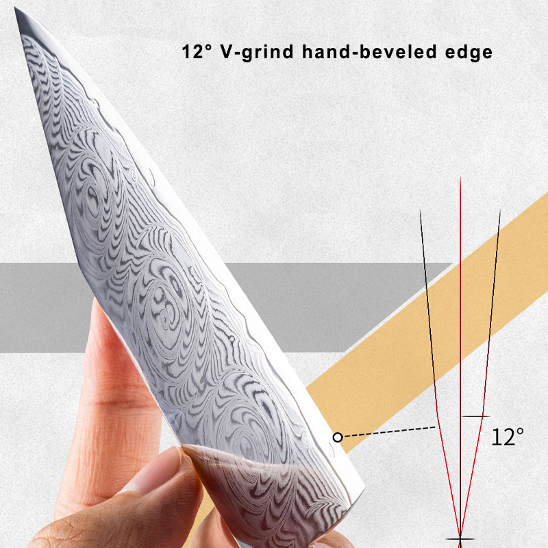 5-Piece Japanese Damascus Knife Set