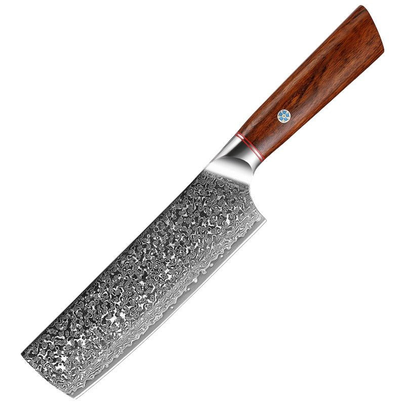 7 - Piece Damascus Chef Knife Set - Letcase