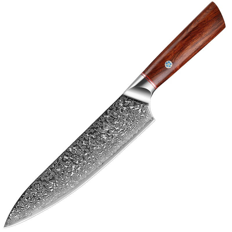 7 - Piece Damascus Chef Knife Set - Letcase