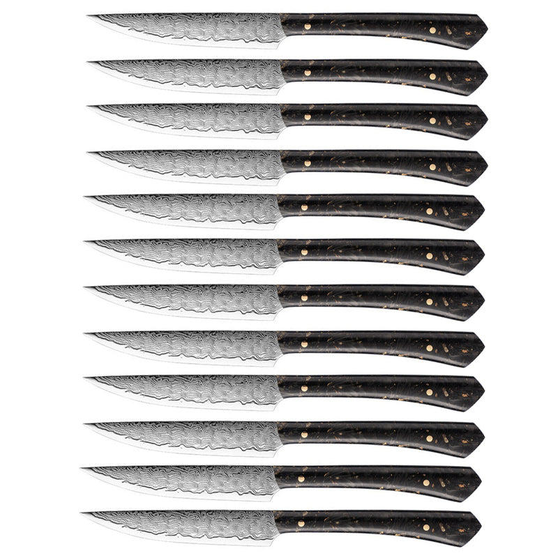 Damascus Steak Knife Set – 4