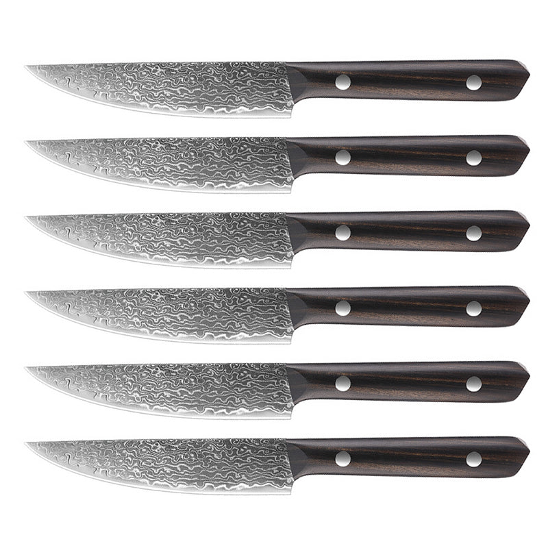 Damascus Steak Knife Set – 5