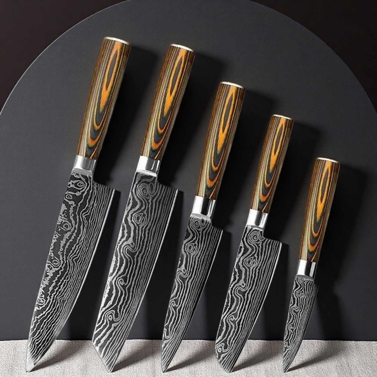 High Carbon Stainless Steel Kitchen Knife Set