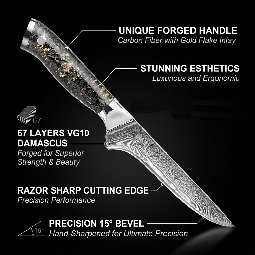 Japanese 67-Layer VG10 Damascus Steel Chef Knife Set