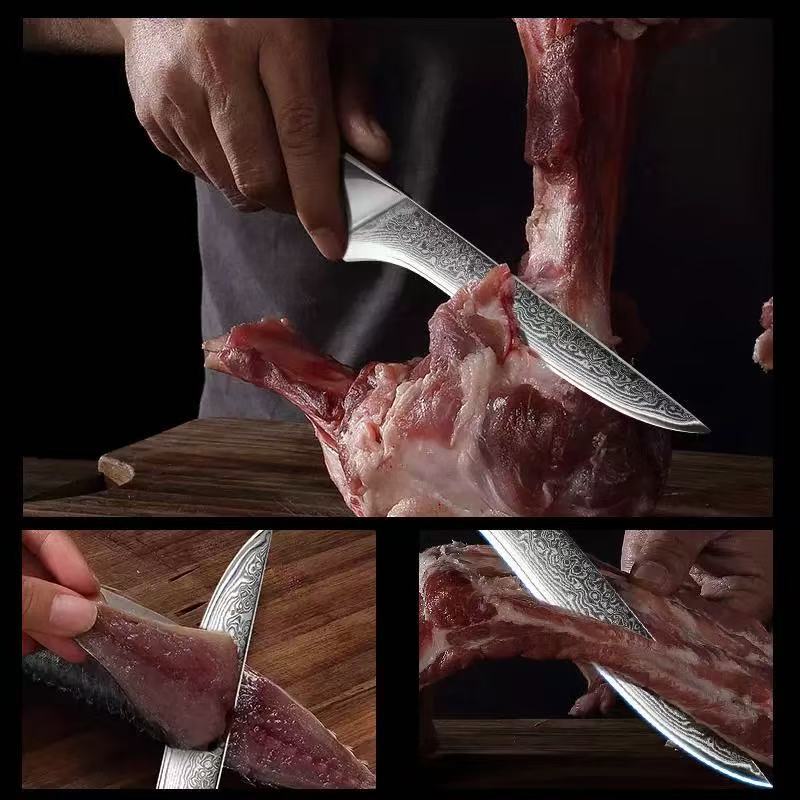 Japanese 67-Layer VG10 Damascus Steel Chef Knife Set