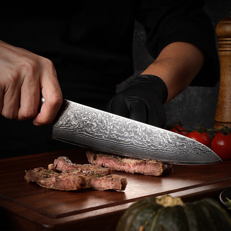 Japanese 67-Layer VG10 Damascus Steel Chef Knife Set