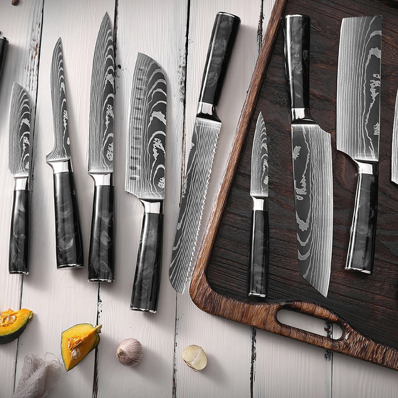 High Carbon Stainless Steel Kitchen Knife Set