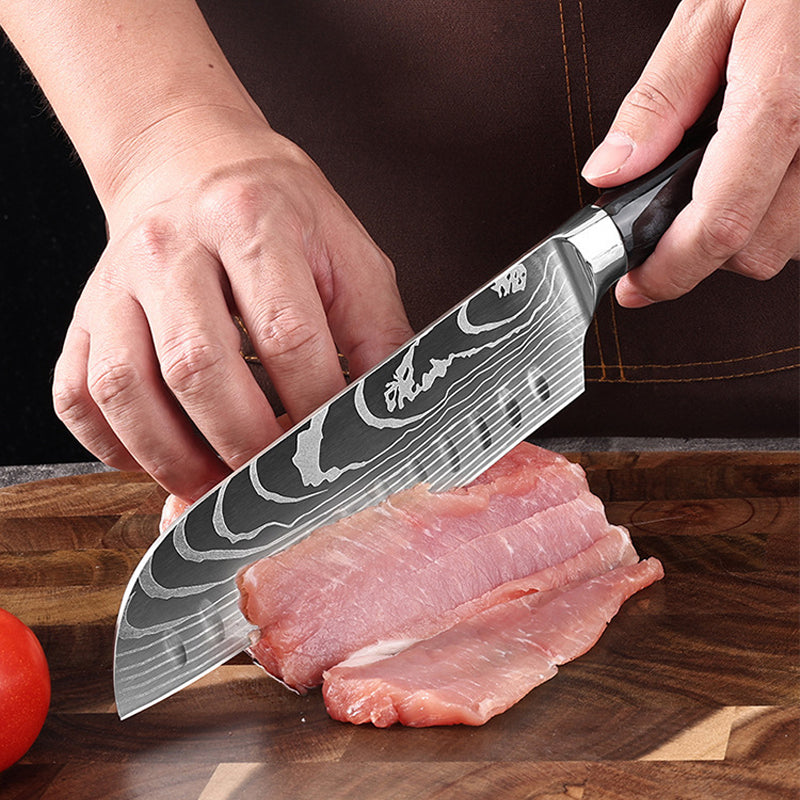 High Carbon Stainless Steel Kitchen Knife Set