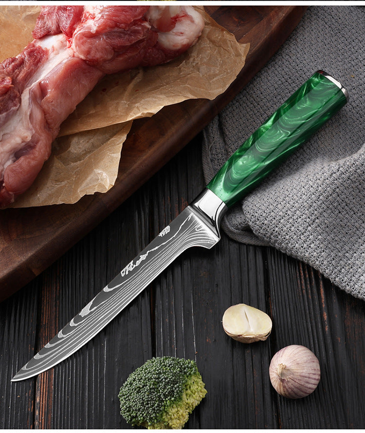 Professional Japanese Kitchen Knife Set with Resin Handle