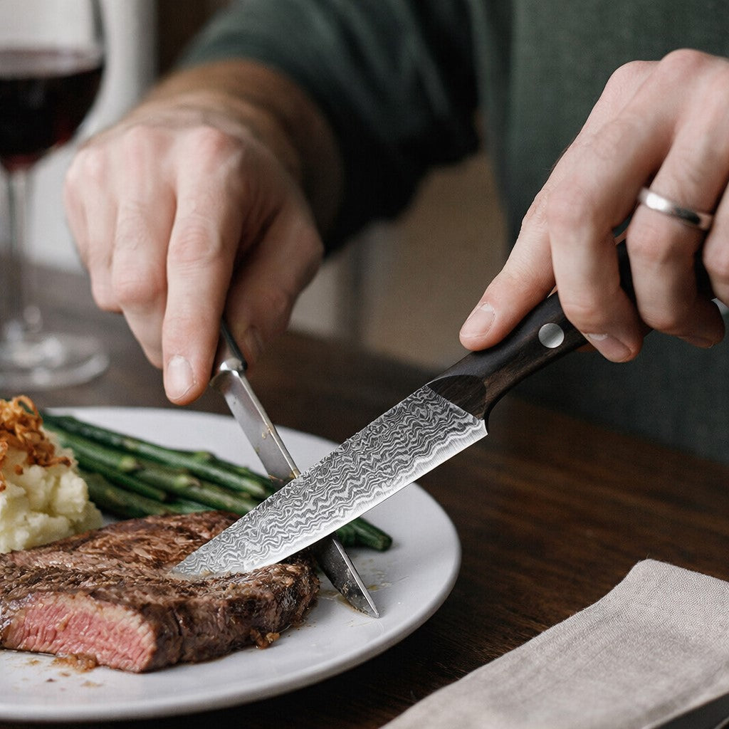 Damascus Steak Knife Set – 5