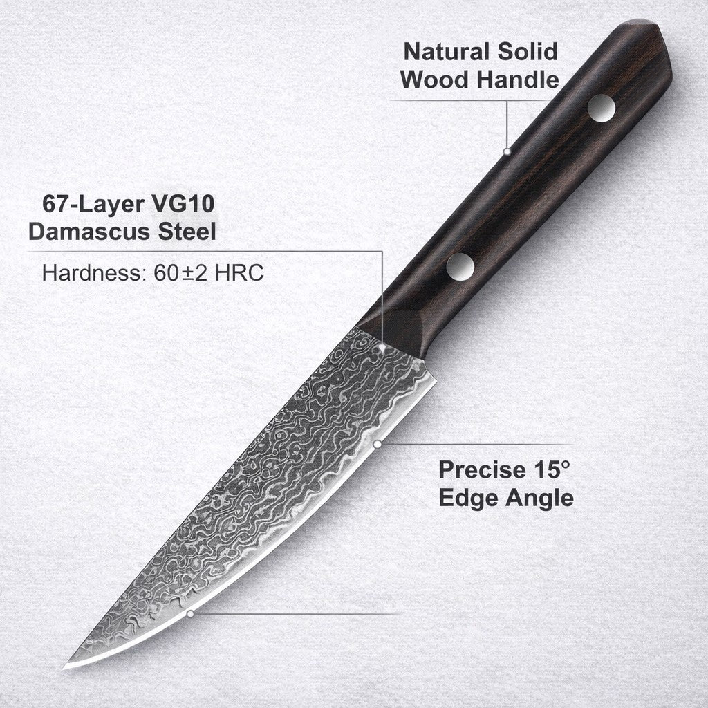 Damascus Steak Knife Set – 5