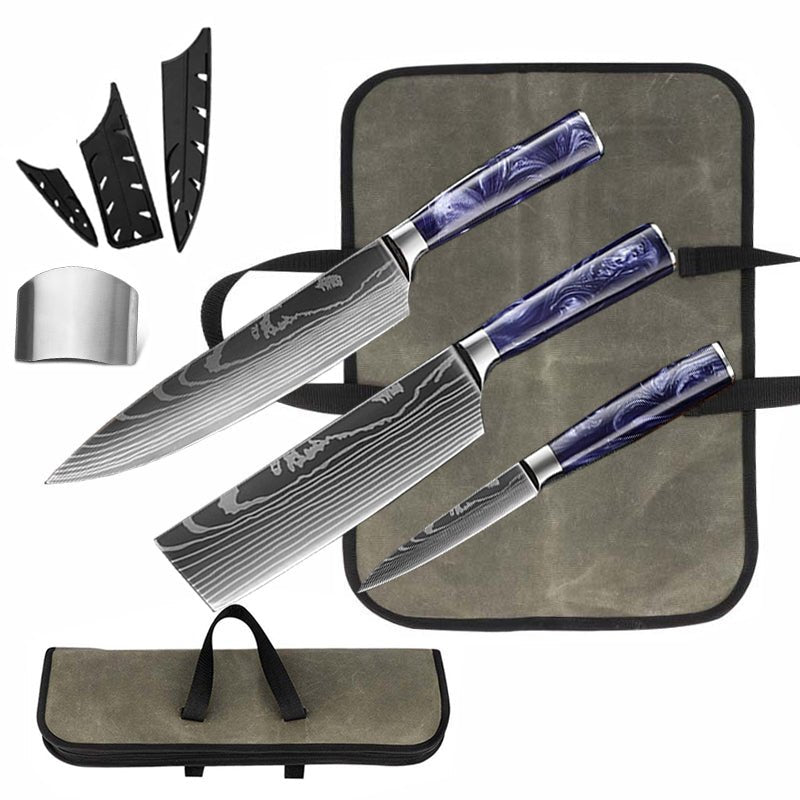 Beginner Chef Knife Set With Bag - Letcase