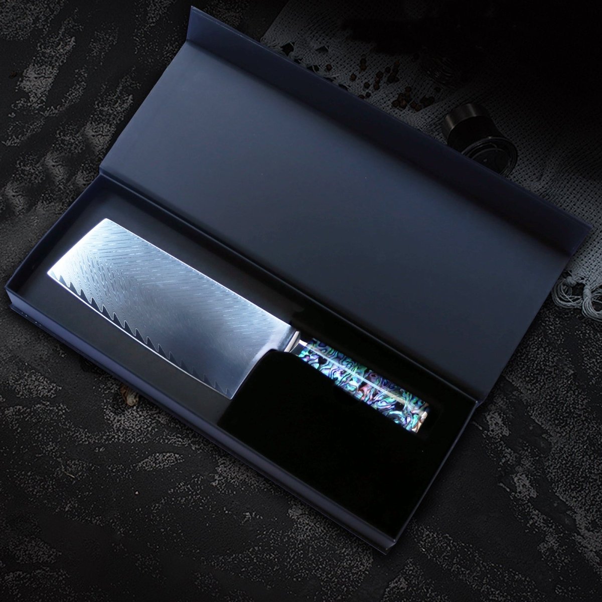 Damascus Chinese Cleaver - Letcase