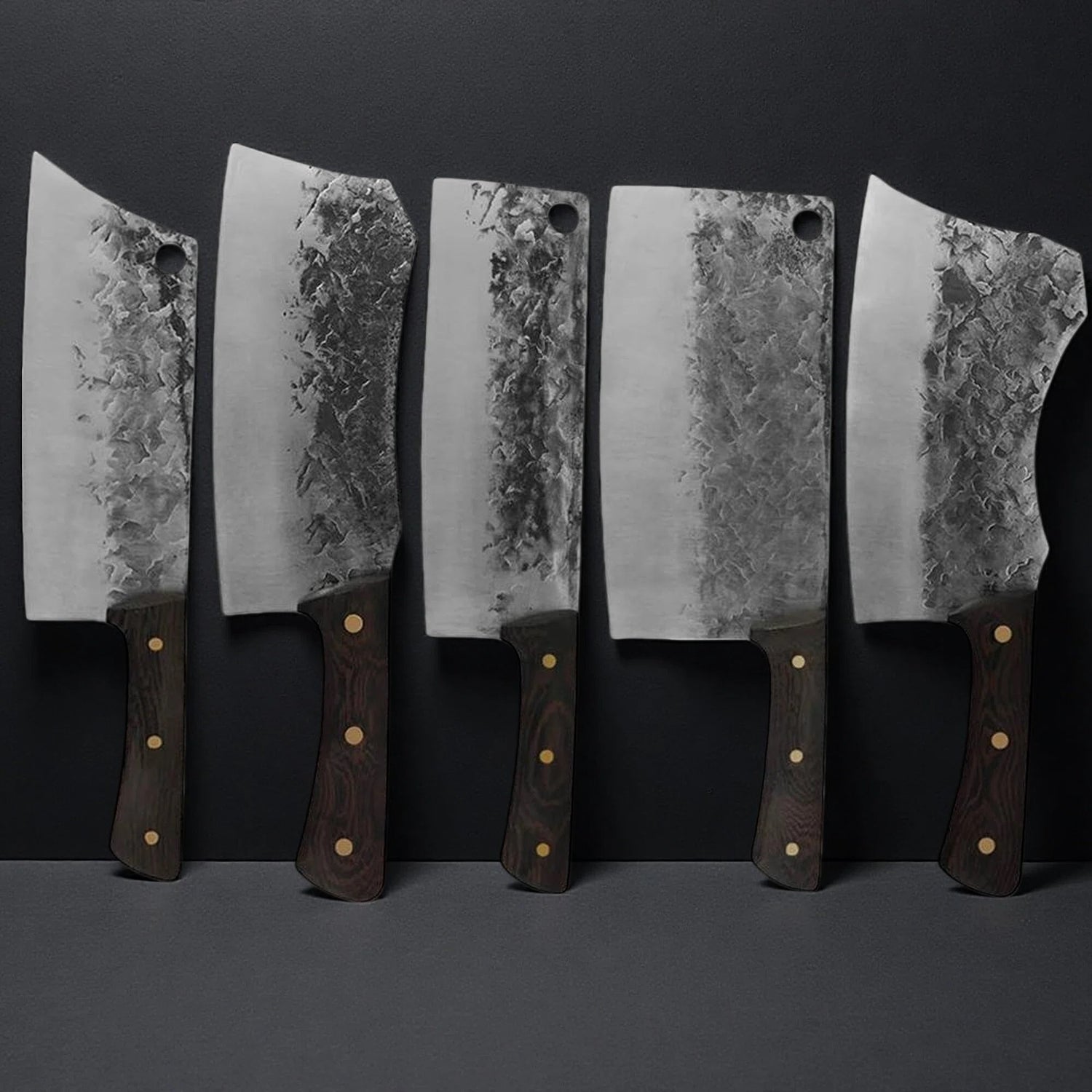 5-Piece Hand Forged Cleaver Knife Set