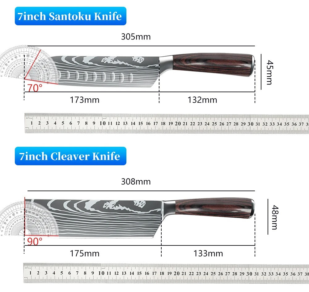 Professional Kitchen Knives Set