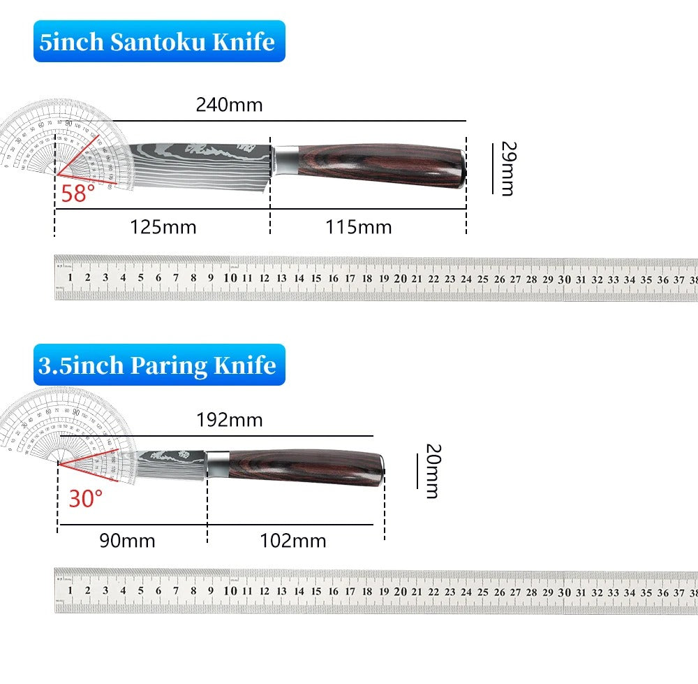 Professional Kitchen Knives Set