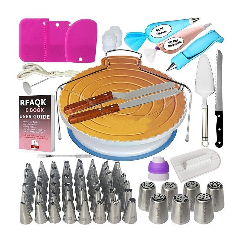 124 Pieces Cake Decorating Supplies Kit for Beginners - Letcase