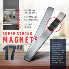 20 Inch Stainless Steel Magnetic Knife Holder - Letcase