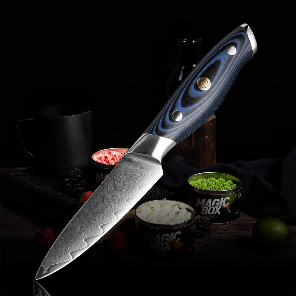 3.5 Inch Damascus Steel Paring Knives - Letcase