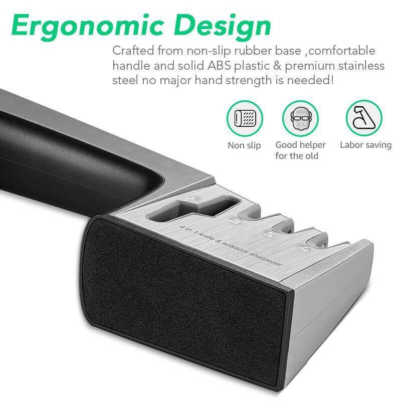 4 in 1 Professional Knife Sharpener - Letcase