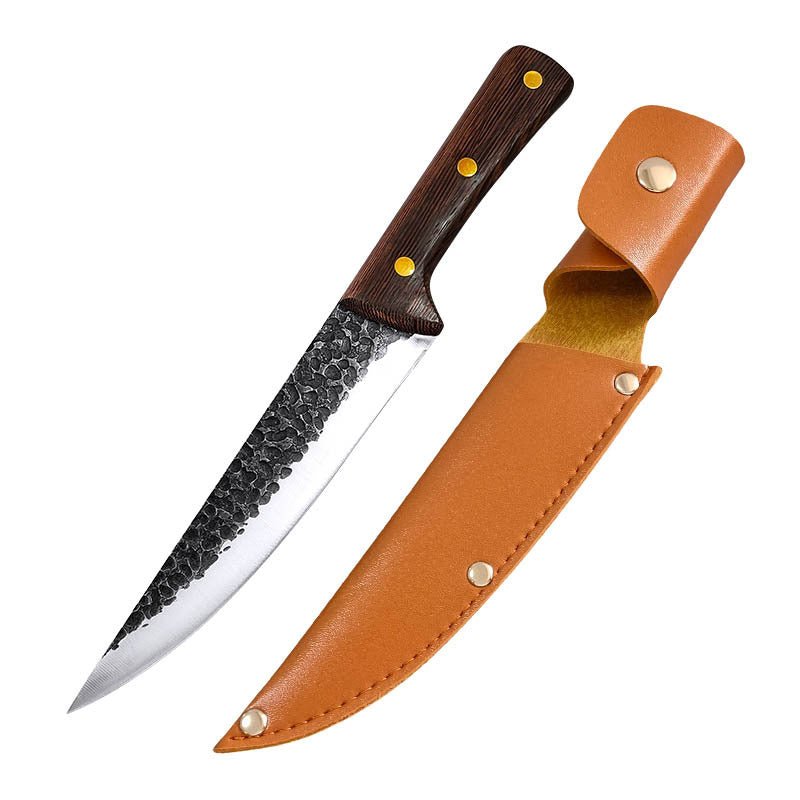 4 Piece Butcher Knife Set With Sheath - Letcase