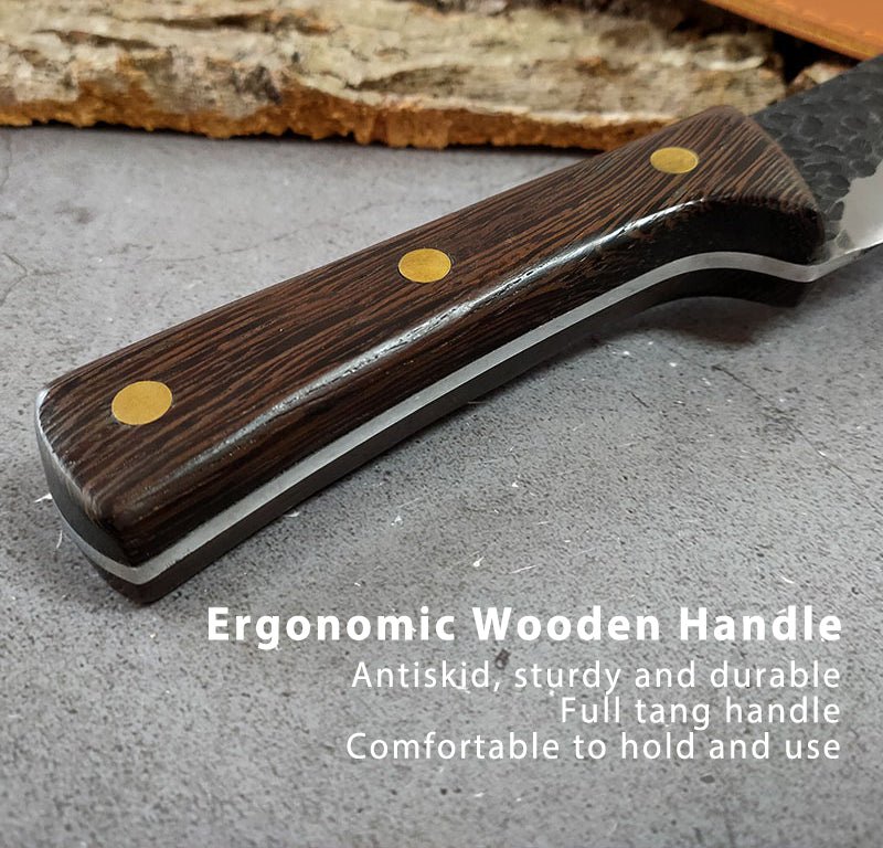 4 Piece Butcher Knife Set With Sheath - Letcase