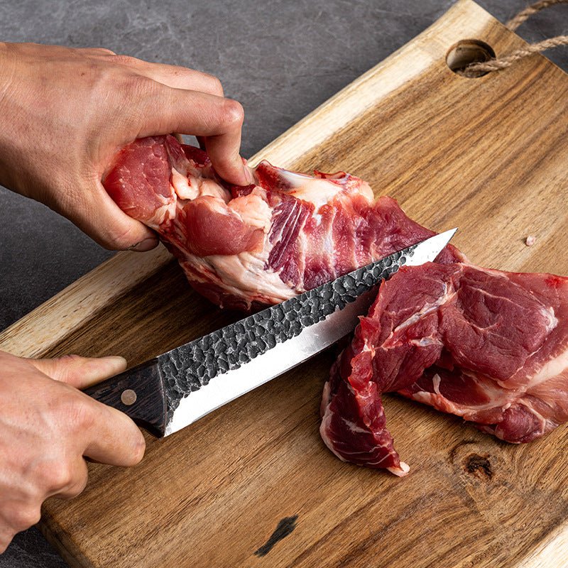 4 Piece Butcher Knife Set With Sheath - Letcase