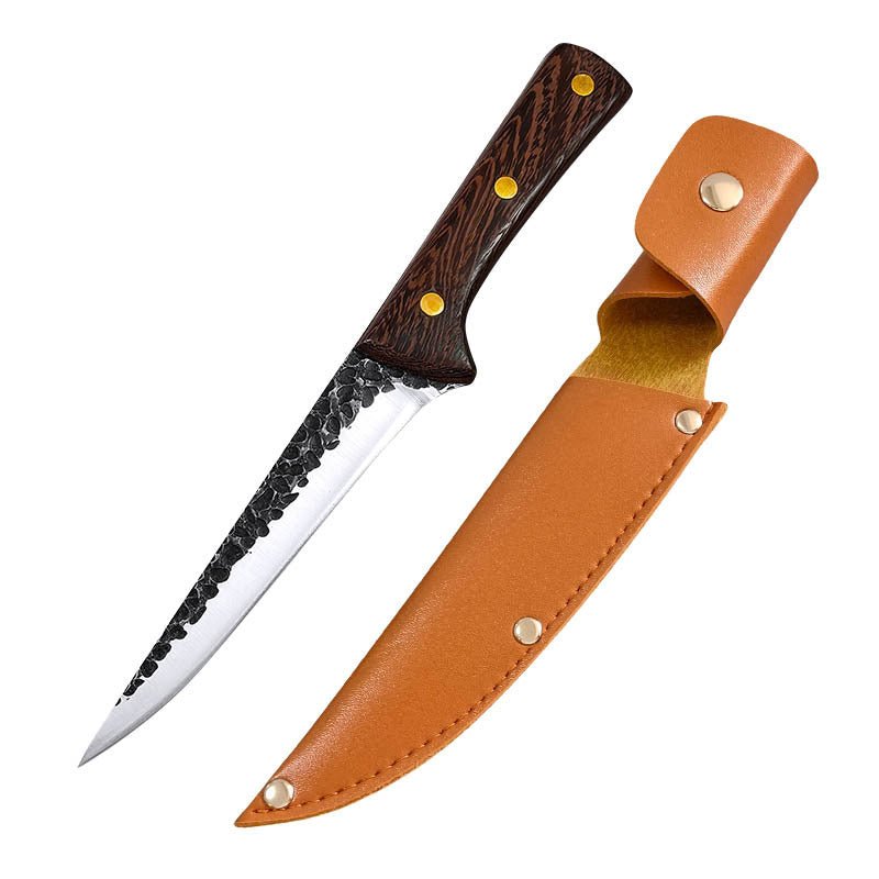 4 Piece Butcher Knife Set With Sheath - Letcase