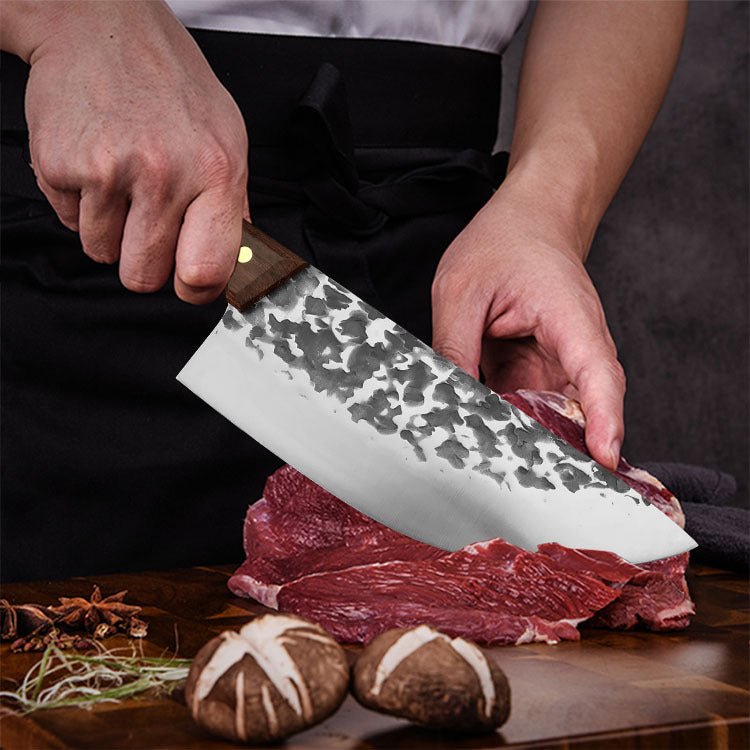 4 Piece High Carbon Stainless Steel Cleaver Knife Set - Letcase