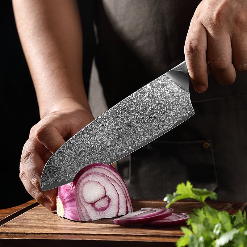 4-Piece Professional Damascus Knife Set - Letcase