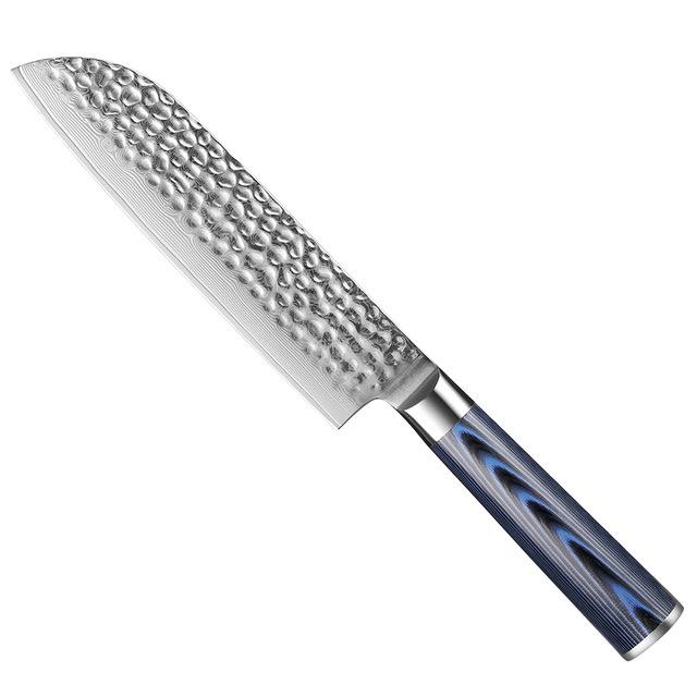5-Piece Kitchen Knife Set, VG10 Damascus Chef Knife Set - Letcase