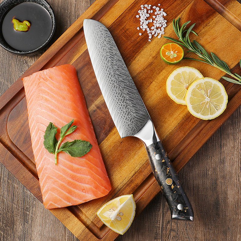 7-Piece Damascus Kitchen Knives Set - Letcase