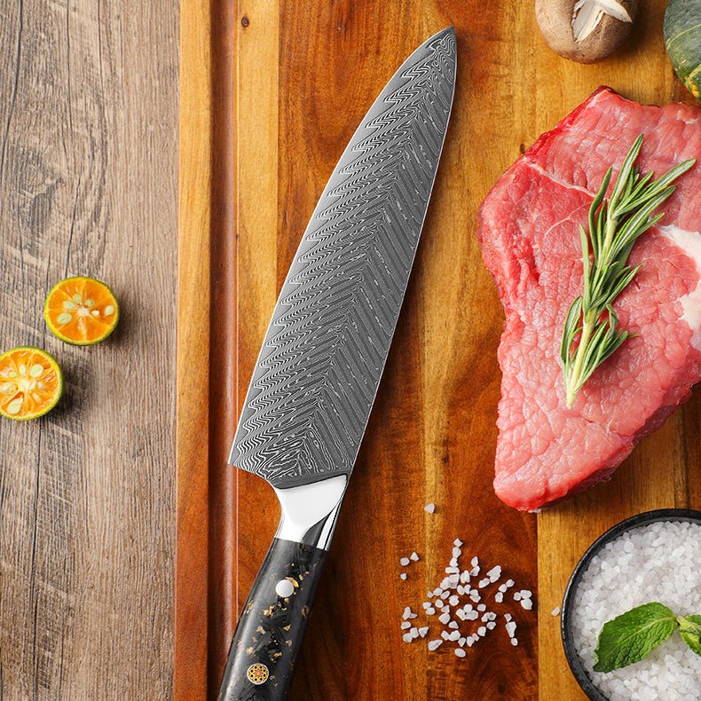 7-Piece Damascus Kitchen Knives Set - Letcase