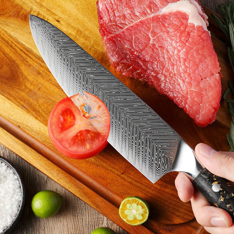 7-Piece Damascus Kitchen Knives Set - Letcase