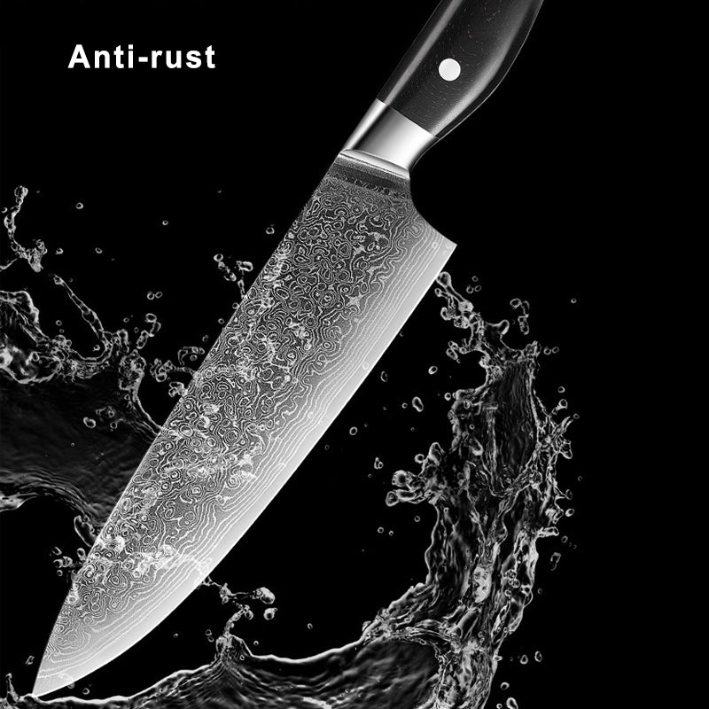 7-Piece Damascus Knife Set With VG10 Steel Core - Letcase