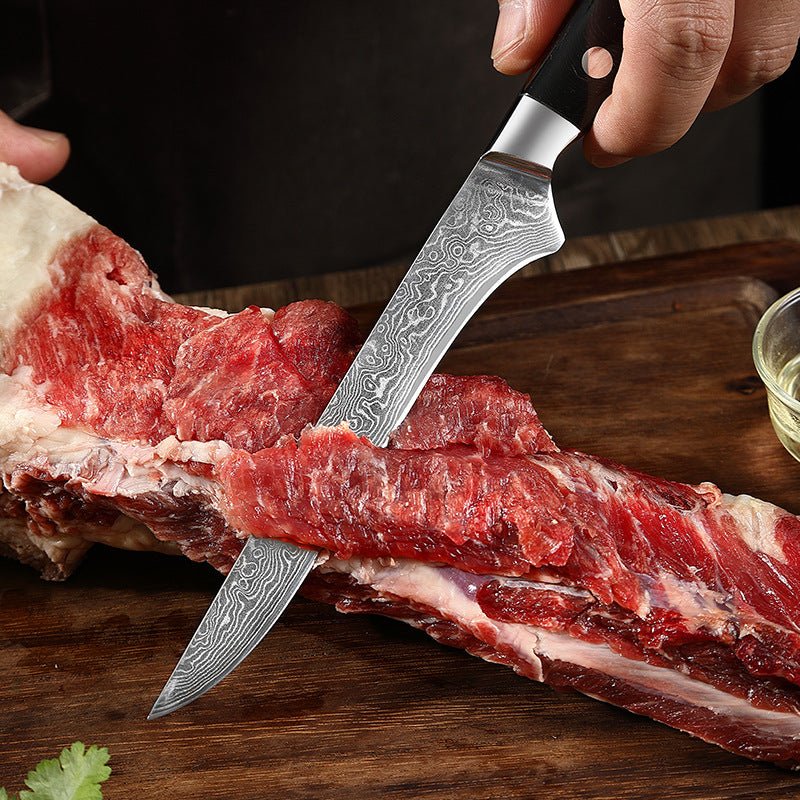 7-Piece Damascus Knife Set With VG10 Steel Core - Letcase