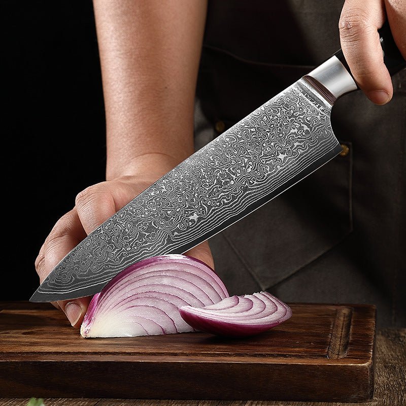 7-Piece Damascus Knife Set With VG10 Steel Core - Letcase