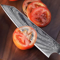 8" Hand Forged Damascus Steel Chef Knife - Letcase