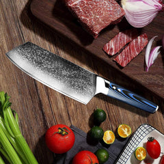8 Inch Japanese Damascus Cleaver Knife - Letcase