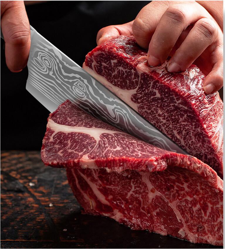 8 Inch Stainless Kiritsuke Knife - Letcase