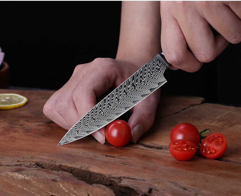 8 Piece Damascus Steel Chef Knife Set - Letcase