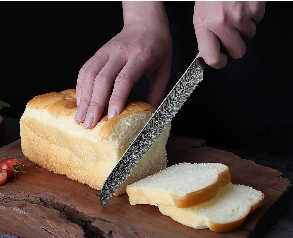 8 Piece Damascus Steel Chef Knife Set - Letcase