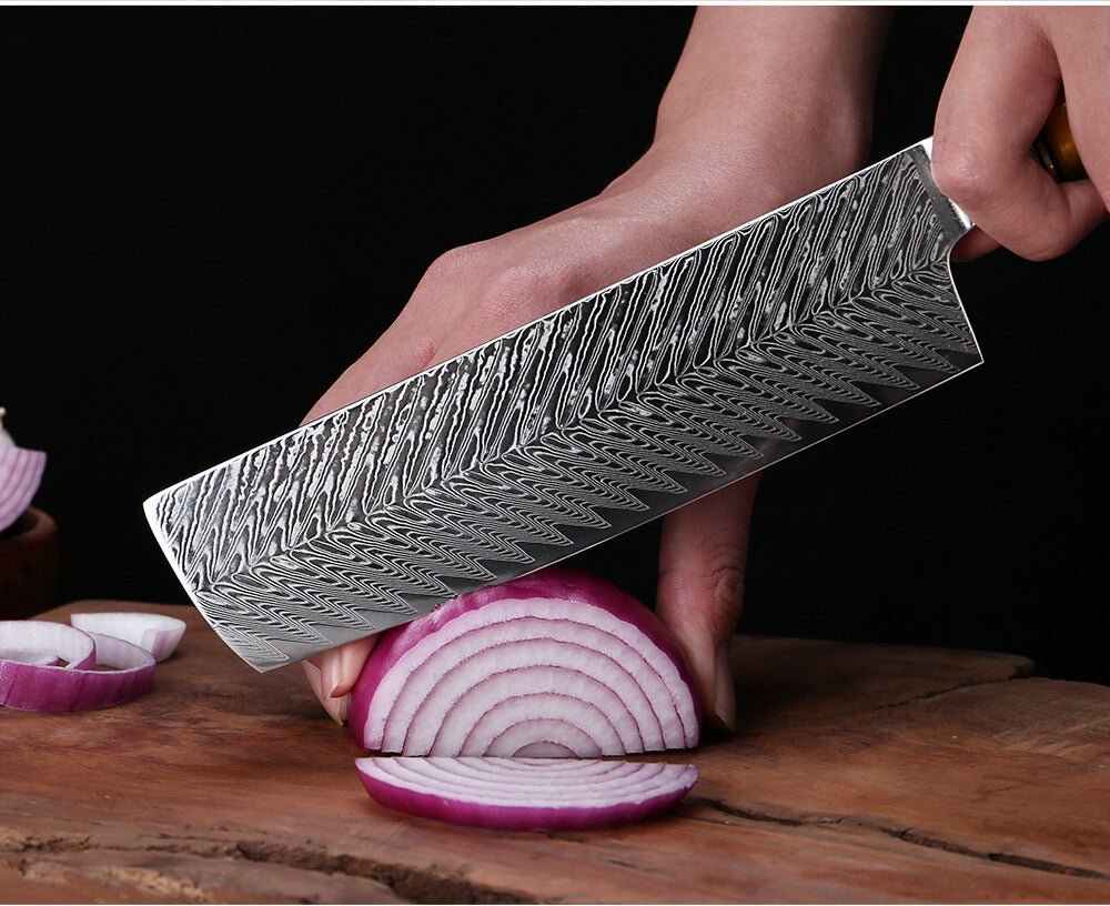 8 Piece Damascus Steel Chef Knife Set - Letcase