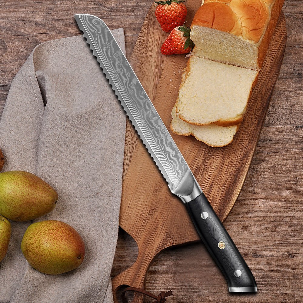 9 Piece Kitchen Knife Set, Damascus Chef Knife Set - Letcase