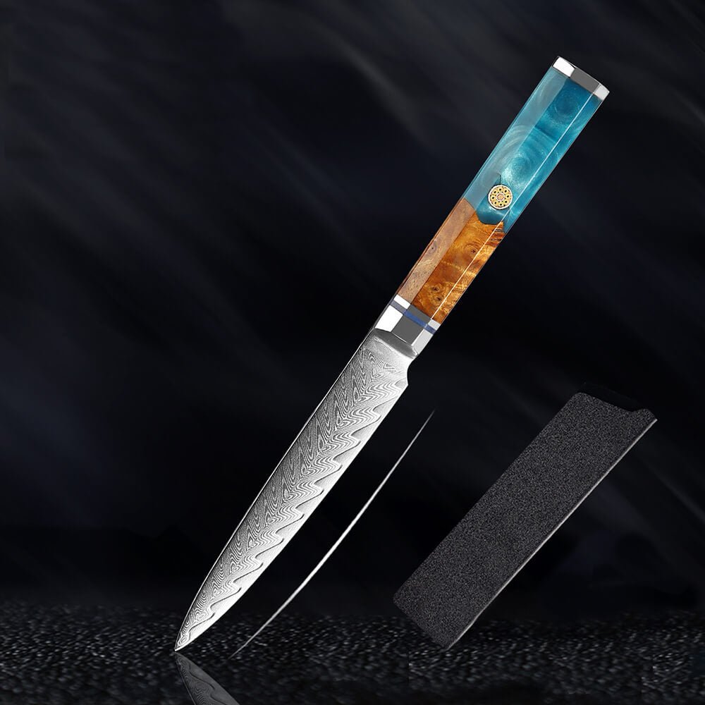 9 Piece Kitchen Knives Set Japanese Damascus Steel Chef Knife Set - Letcase