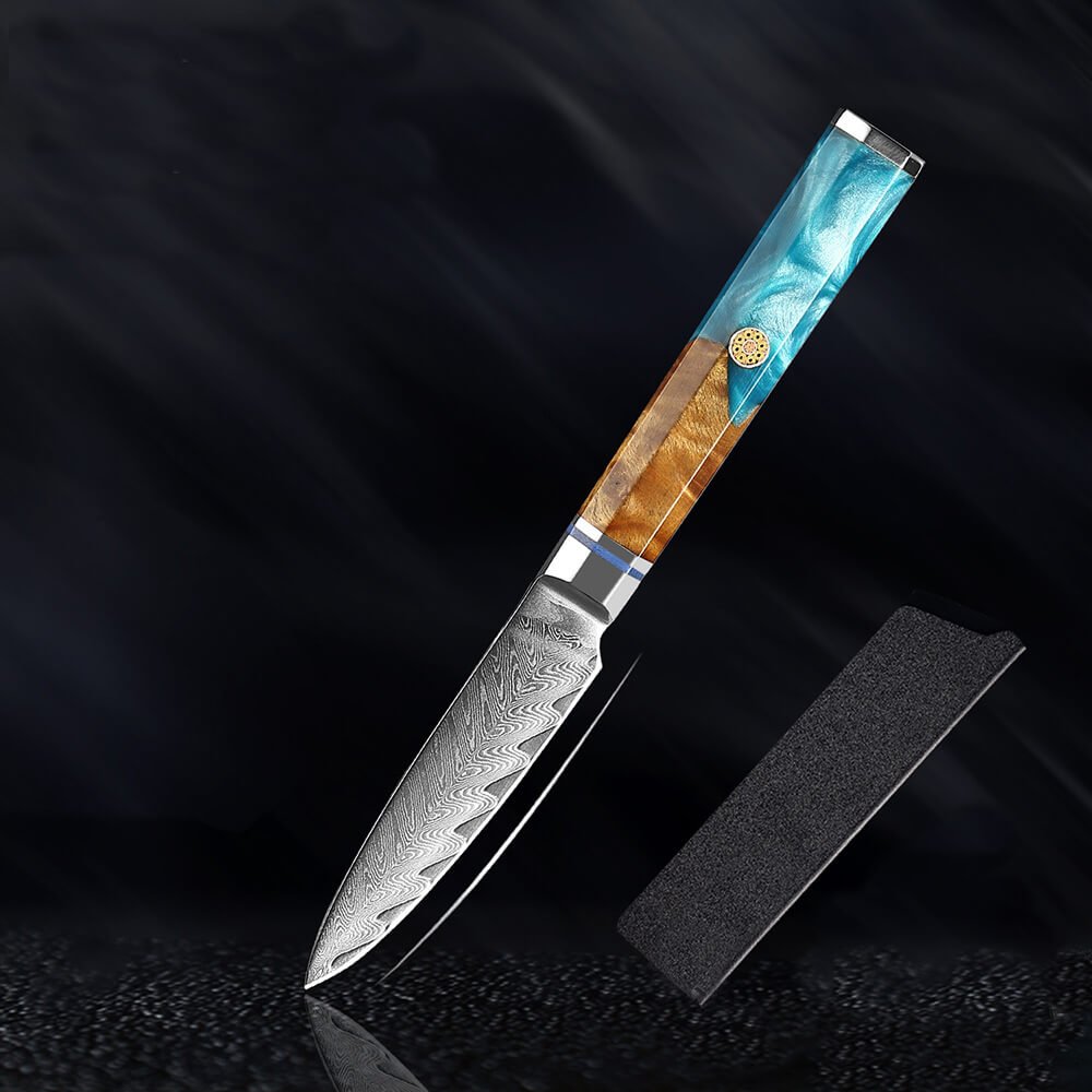 9 Piece Kitchen Knives Set Japanese Damascus Steel Chef Knife Set - Letcase