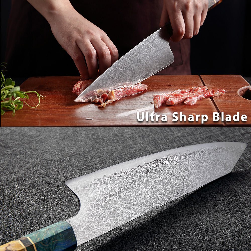 9 Piece Professional Damascus Chef Knife Set - Letcase