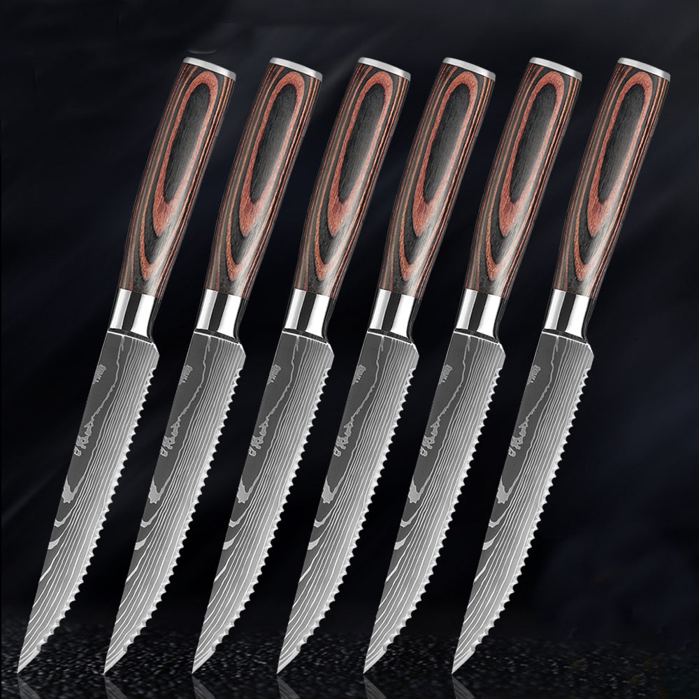 HIGH CARBON STAINLESS STEEL STEAK KNIFE SET