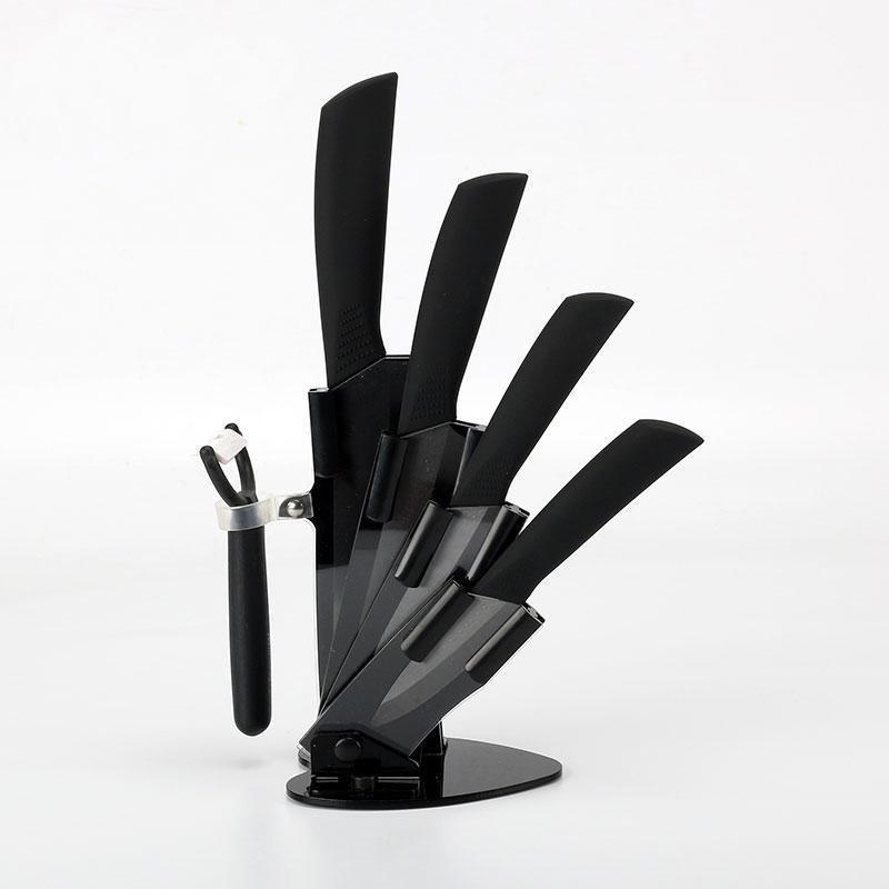 Ceramic Knife Set With Block - Letcase
